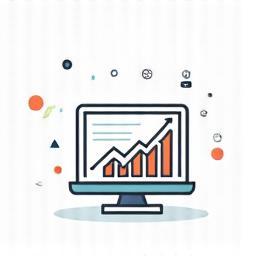 Data Analytics icon showing charts and data points